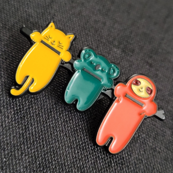 Cat, Koala, & Sloth Hangin With Friends Enamel Pin - Picture 10 of 12